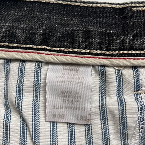 Men Levi’s Jeans 514 Grey Color - Picture 6 of 8